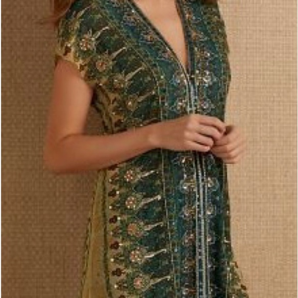 Soft Surroundings Kei River Tunic Floral Embellished
